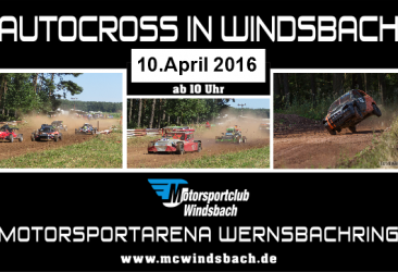 Plakat 1. Autocross 2016 in Windsbach
