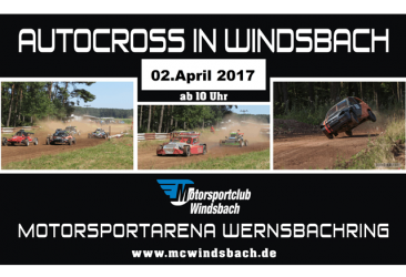 Plakat 1. Autocross in Windsbach 2017