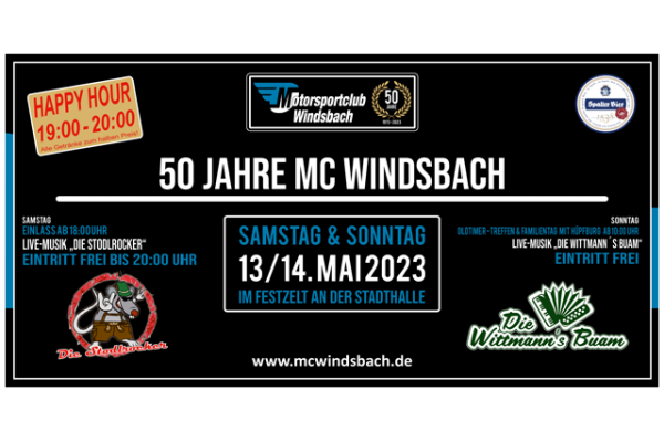 Banner 50Jahre MC Windsbach